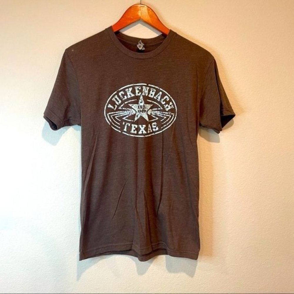 Next Level Brown Lukenbach Texas Tee Size S